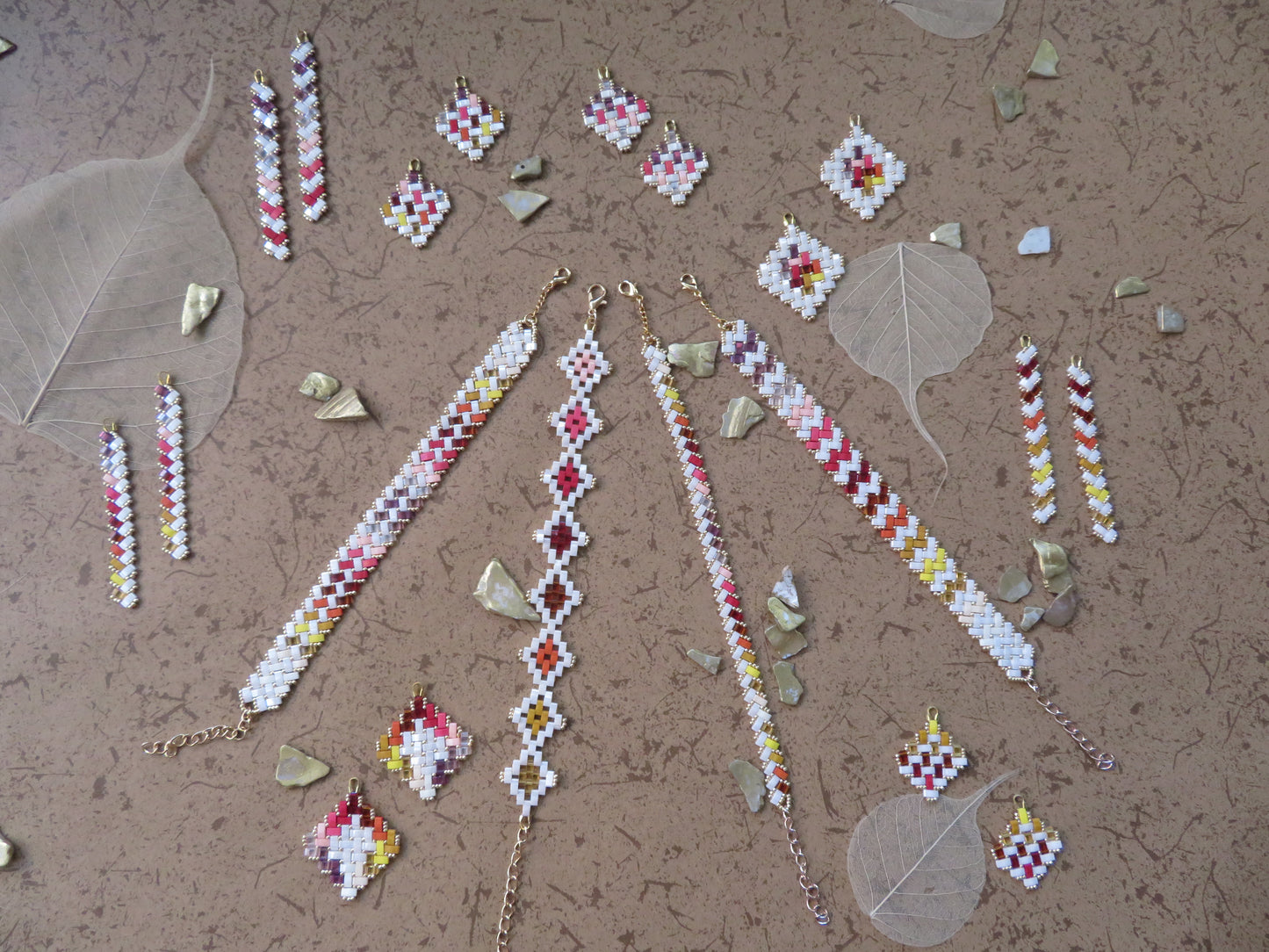 Bracelet 2 rangs rayés