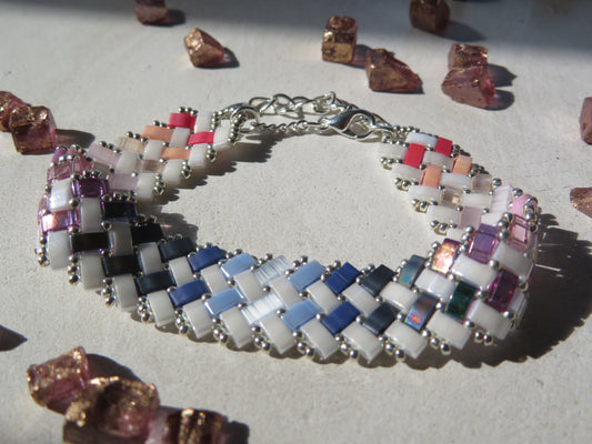 Bracelet 2 rangs pointillés